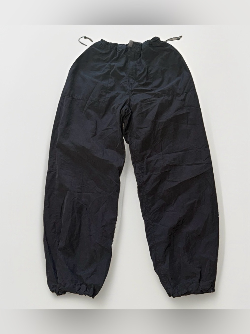 Aeropostale Parachute Pants Black Cotton Nylon Baggy Y2K Streetwear